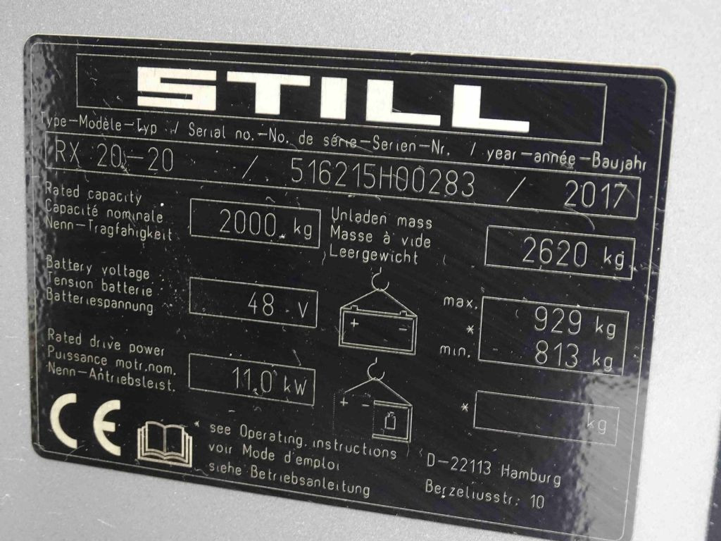 Still RX20-20 - El gaffeltruck: billede 5 Still RX20-20 - El gaffeltruck: billede 5