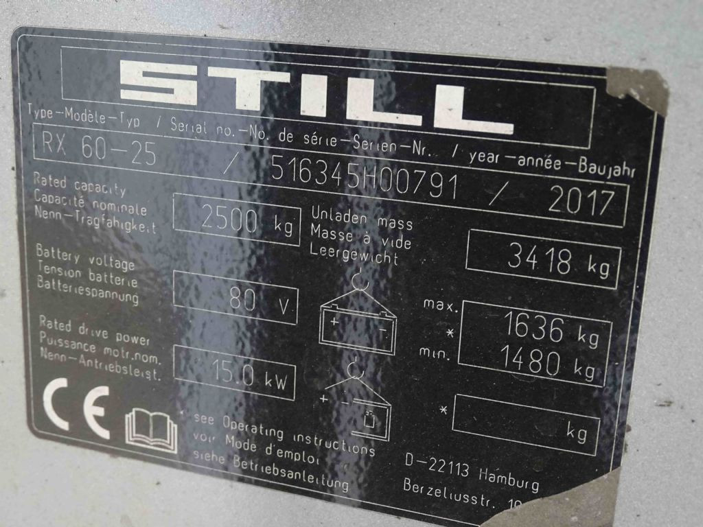 Still RX60-25 - El gaffeltruck: billede 5 Still RX60-25 - El gaffeltruck: billede 5