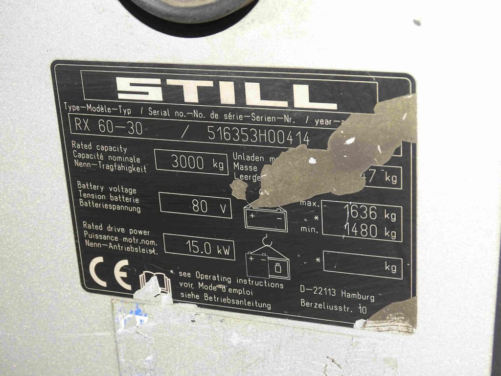 Still RX60-30 - El gaffeltruck: billede 5 Still RX60-30 - El gaffeltruck: billede 5