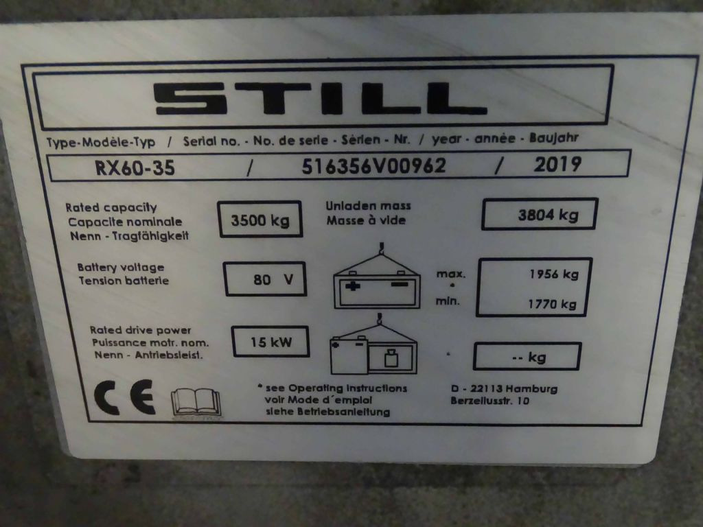 Still RX60-35 - El gaffeltruck: billede 5 Still RX60-35 - El gaffeltruck: billede 5