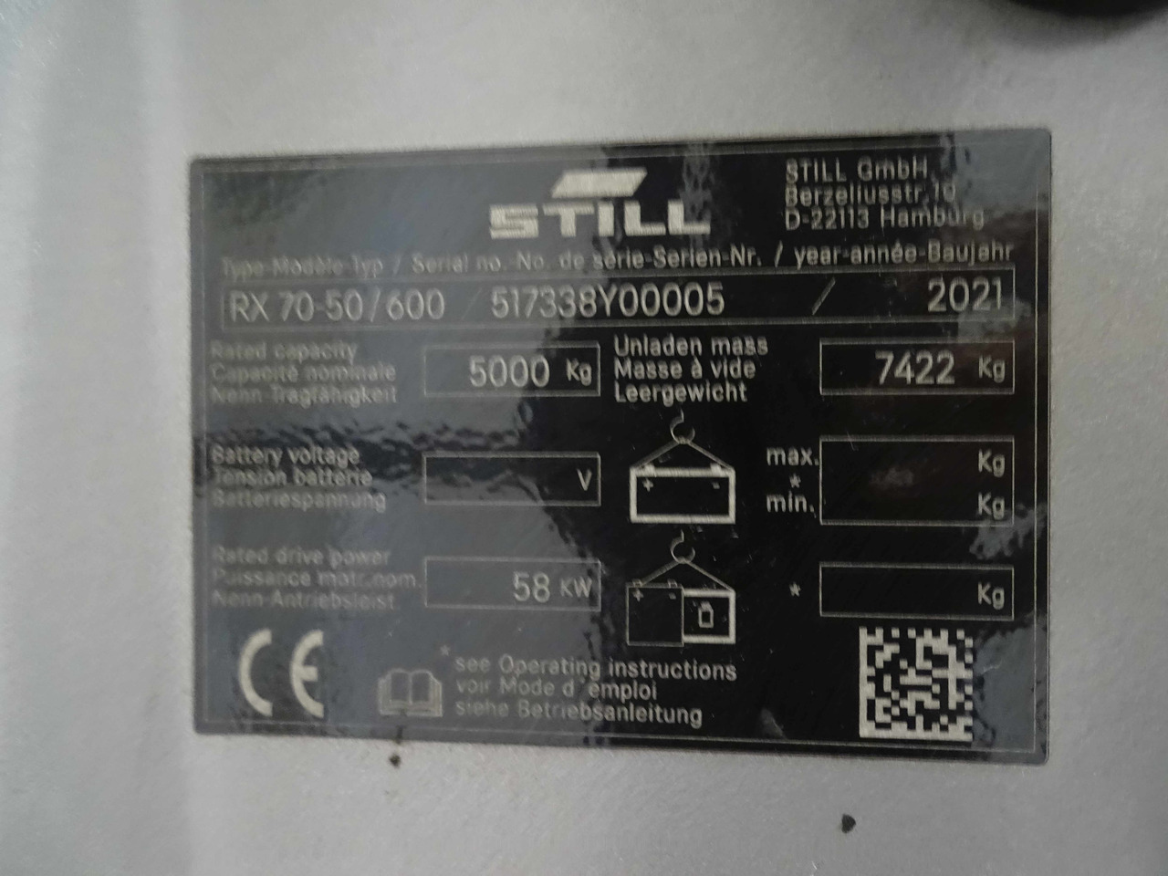 Still RX70-50T/600 - Gas gaffeltruck: billede 5 Still RX70-50T/600 - Gas gaffeltruck: billede 5