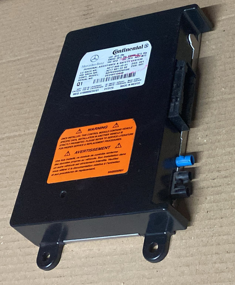 CONTINENTAL Mercedes Benz Control Module A2179004301 - Kontrol blok: billede 1 CONTINENTAL Mercedes Benz Control Module A2179004301 - Kontrol blok: billede 1