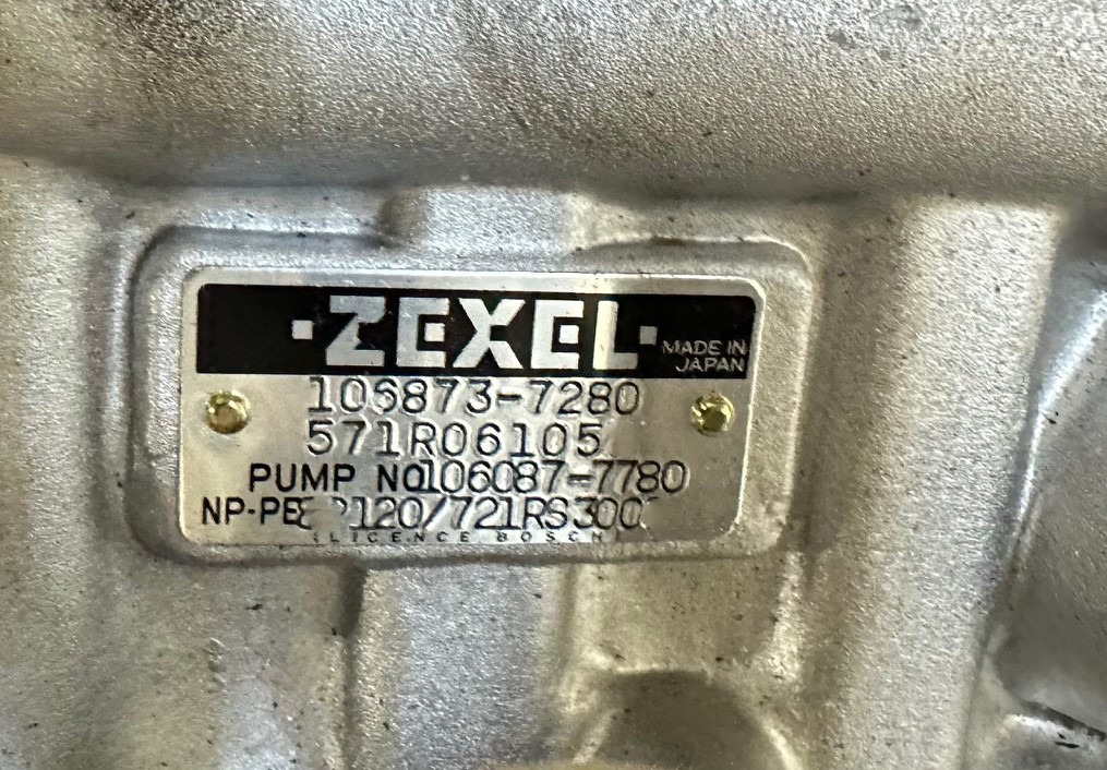 Zexel Injection Pump 106873-7280 - Reservedel for Lastbil: billede 5 Zexel Injection Pump 106873-7280 - Reservedel for Lastbil: billede 5
