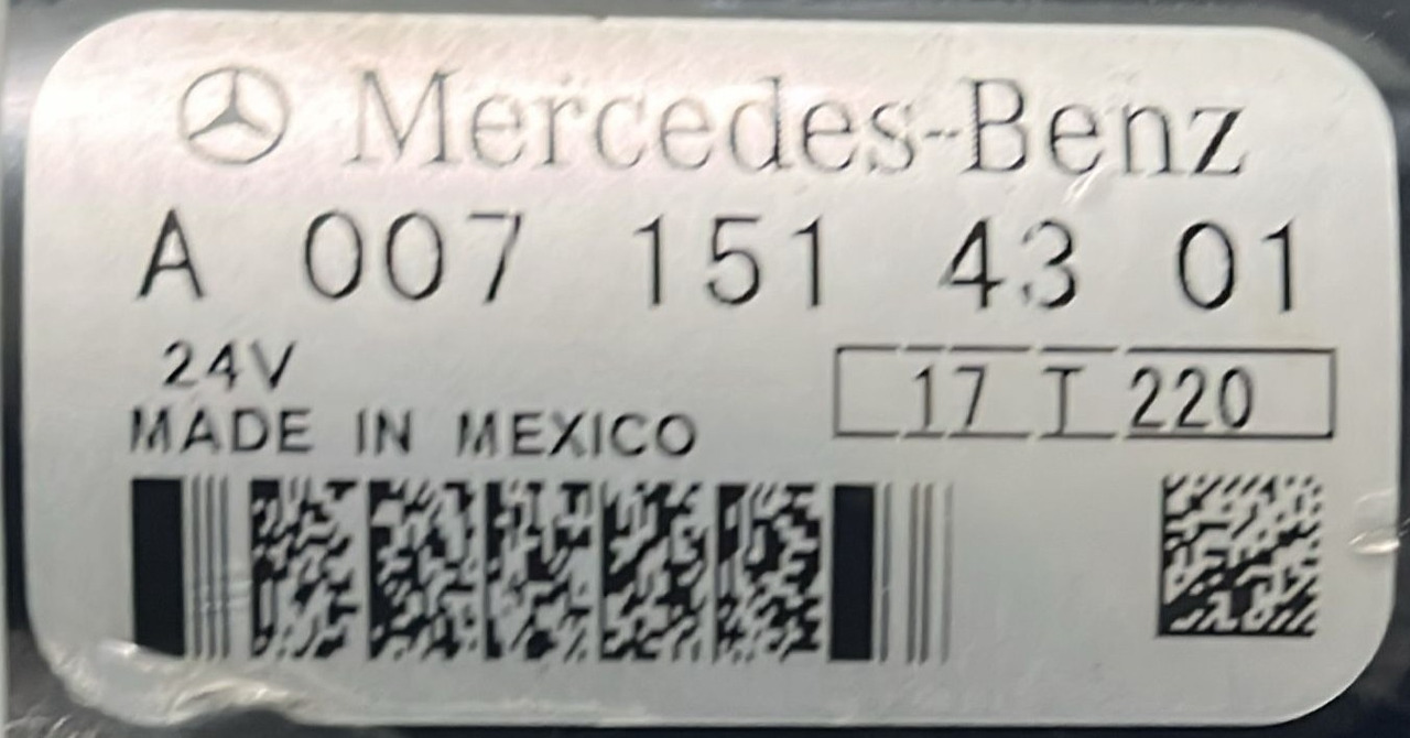 Starter Mercedes Actros MP4 Euro 6 A0071514301 - Starter for Lastbil: billede 5 Starter Mercedes Actros MP4 Euro 6 A0071514301 - Starter for Lastbil: billede 5