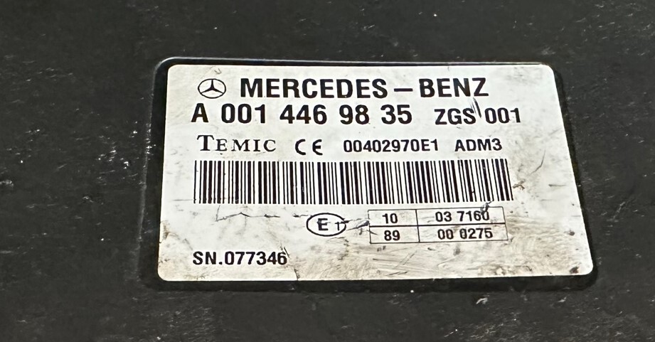Temic Mercedes Unimog Ecu A0004469835 - Kontrol blok for Øvrig maskin: billede 2 Temic Mercedes Unimog Ecu A0004469835 - Kontrol blok for Øvrig maskin: billede 2