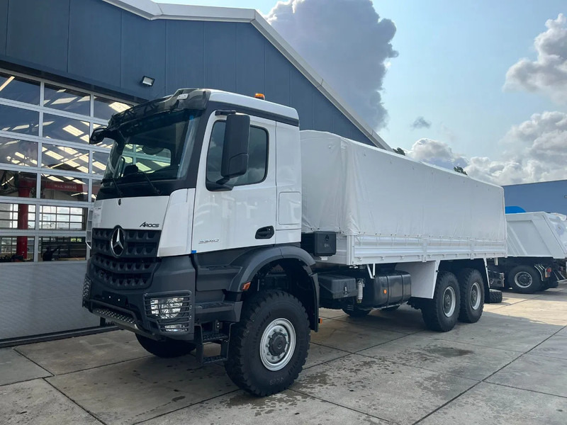 Mercedes-Benz Arocs 3340 A 6x6 Cargo Truck - Lastbil med presenning: billede 1 Mercedes-Benz Arocs 3340 A 6x6 Cargo Truck - Lastbil med presenning: billede 1