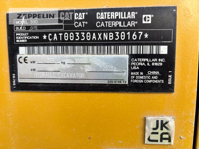 Cat 330-07 - Bæltegravemaskine: billede 2 Cat 330-07 - Bæltegravemaskine: billede 2