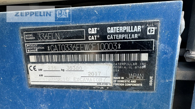 Cat 336FLNSB - Bæltegravemaskine: billede 5 Cat 336FLNSB - Bæltegravemaskine: billede 5
