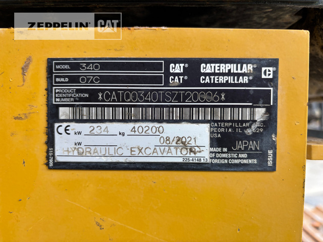 Cat 340-07A - Bæltegravemaskine: billede 2 Cat 340-07A - Bæltegravemaskine: billede 2