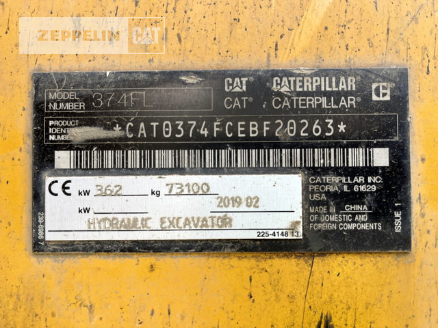 Cat 374FL - Bæltegravemaskine: billede 2 Cat 374FL - Bæltegravemaskine: billede 2