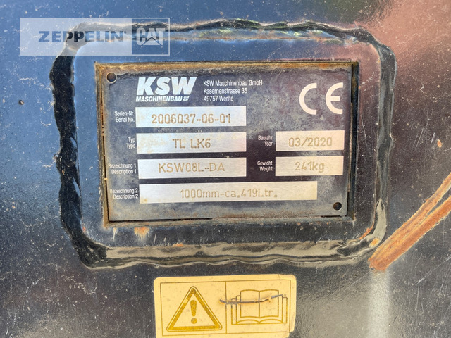 Komponenten TL1000 SM08 - Skovl til gravemaskine: billede 2 Komponenten TL1000 SM08 - Skovl til gravemaskine: billede 2