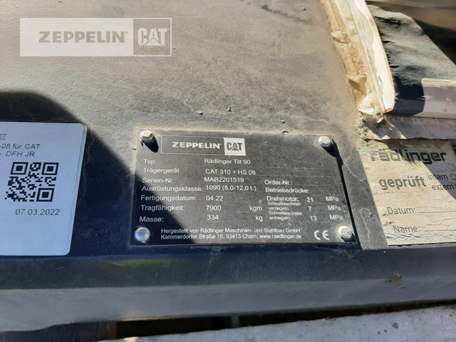 Raedlinger Schwenkmotor HS08 - Hurtigskift for Entreprenørmaskin: billede 5 Raedlinger Schwenkmotor HS08 - Hurtigskift for Entreprenørmaskin: billede 5