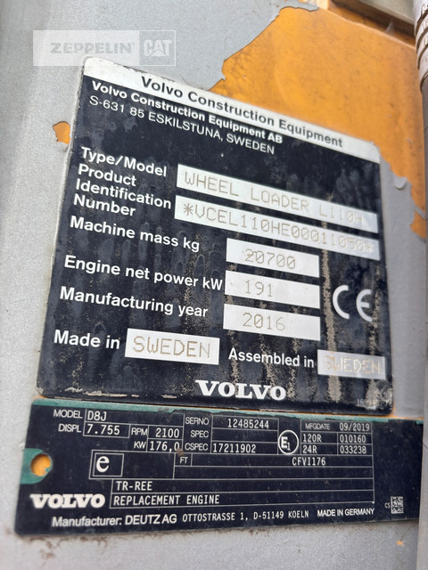 Volvo L110H - Gummihjulslæsser: billede 5 Volvo L110H - Gummihjulslæsser: billede 5