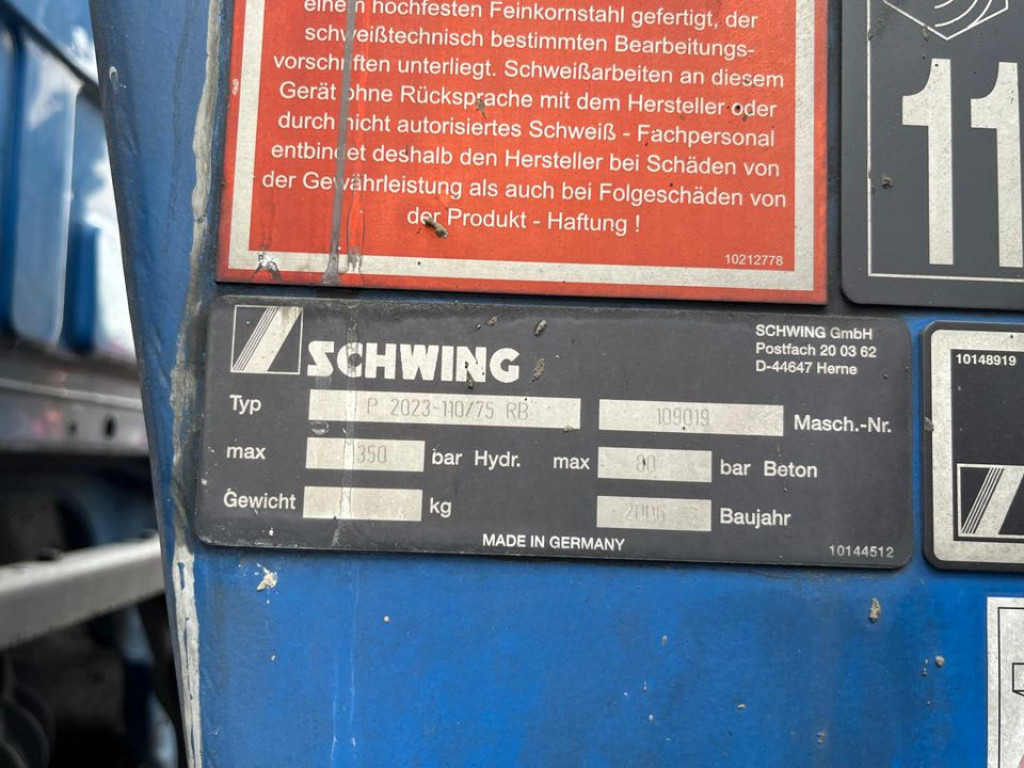 MERCEDES-BENZ Actros 2632 6x4 Betonpumpe Schwing 24m - Betonpumpe: billede 2 MERCEDES-BENZ Actros 2632 6x4 Betonpumpe Schwing 24m - Betonpumpe: billede 2