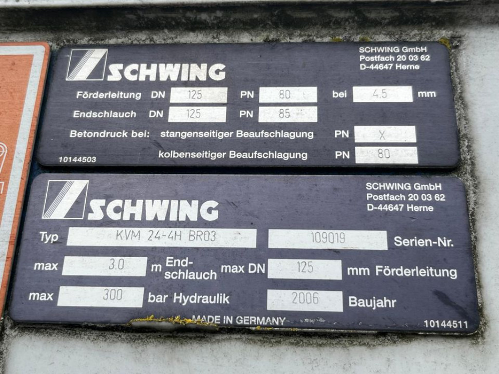 MERCEDES-BENZ Actros 2632 6x4 Betonpumpe Schwing 24m - Betonpumpe: billede 3 MERCEDES-BENZ Actros 2632 6x4 Betonpumpe Schwing 24m - Betonpumpe: billede 3