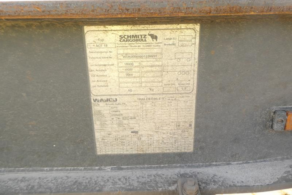 SCHMITZ GOTHA Abrollcontainernanhänger ACF 18 Containeranhänger S -Schlitten - Kroghejsvogn/ Skip loader anhænger: billede 2 SCHMITZ GOTHA Abrollcontainernanhänger ACF 18 Containeranhänger S -Schlitten - Kroghejsvogn/ Skip loader anhænger: billede 2